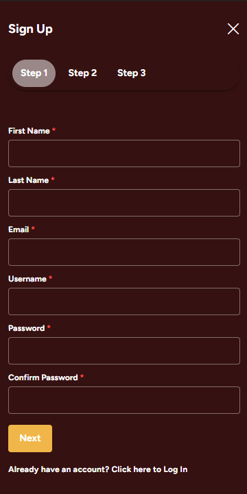 Grande Vegas Casino sign up